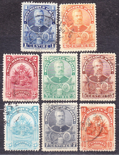 HAITI 1898, Michel 44, 46-48, 50-52, 54, razené. PREZIDENT S. SAM A ERBY.