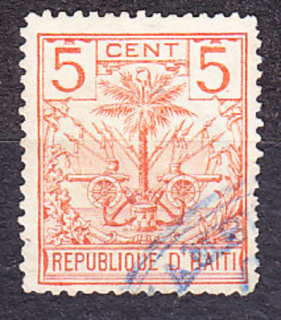 HAITI 1891, Michel 25, razená. ERB.