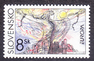 SLOVENSKÁ REPUBLIKA 1995, Zberateľ 65, ** čistá séria. EUROPA - MIER A SLOBODA.