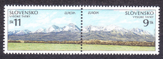 SLOVENSKÁ REPUBLIKA 1999, Zberateľ 177-178, ** čistá séria. EUROPA - TATRANSKÝ NÁRODNÝ PARK.