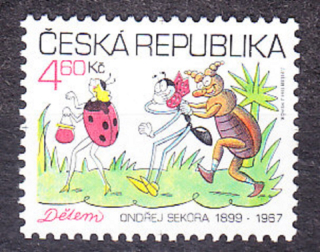ČESKÁ REPUBLIKA 1999, Pěnkava 219, ** čistá séria. DEŤOM - CHROBÁKY.