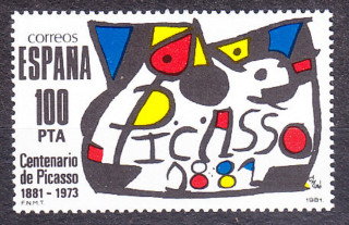 ŠPANIELSKO 1981, Michel 2493, ** čistá séria. UMENIE - P. PICASSO.