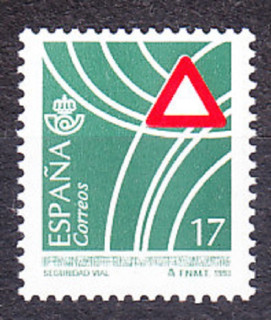 ŠPANIELSKO 1993, Michel 3107, ** čistá. BEZPEČNOSŤ NA CESTÁCH.