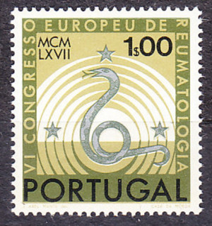 PORTUGALSKO 1967, Michel 1040, ** čistá. REUMATOLOGICKÝ KONGRES.