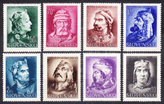 SLOVENSKÝ ŠTÁT 1944, Synek 98-105, ** čistá séria. KNIEŽATÁ.