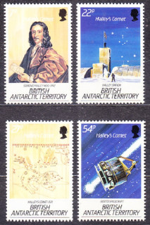 BRITSKÁ ANTARKTÍDA 1986, Michel 132-136, ** čistá séria. HALLEYHO KOMÉTA.