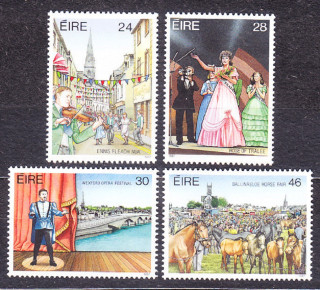 ÍRSKO 1987, Michel 629-632, ** čistá séria. ÍRSKE FESTIVALY.