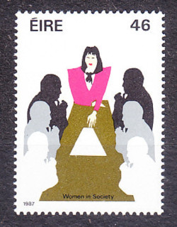 ÍRSKO 1987, Michel 636, ** čistá séria. ŽENY V ODBOROCH.