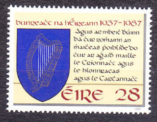 ÍRSKO 1987, Michel 635, ** čistá séria. ÚSTAVA.