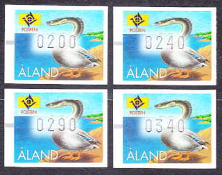 ALANDY 1996, Michel AT 7, ** čisté. AUTOMATOVÉ ZNÁMKY. MYTICKÁ BYTOSŤ.