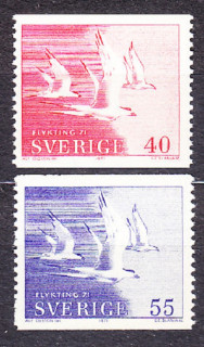 ŠVÉDSKO 1971, Michel 704-705, ** čistá séria. VTÁCTVO.