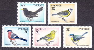 ŠVÉDSKO 1970, Michel 692-696, ** čistá séria. VTÁCTVO.