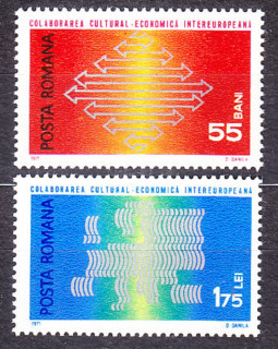 RUMUNSKO 1971, Michel 2919-2920, ** čistá séria. INTEREUROPA.