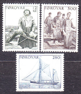 FAERSKÉ OSTROVY 1984, Michel 103-105, ** čistá séria. RYBOLOV.