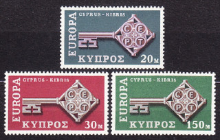 CYPRUS 1968, Michel 307-309, ** čistá séria. EUROPA - CEPT.