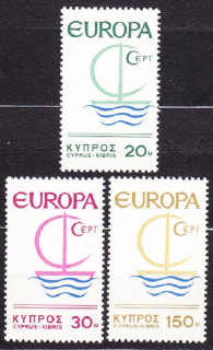 CYPRUS 1966, Michel 270-272, ** čistá séria. EUROPA - CEPT.