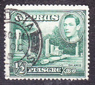 CYPRUS 1938, Michel 137, razená. KOLÓNIE. KRÁĽ GEORGE VI. - KRAJINY.