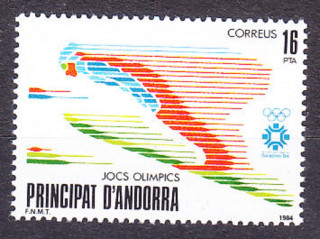 ANDORRA - ŠPANIELSKA POŠTA 1984, Michel 173, ** čistá séria. ZOH V SARAJEVE.