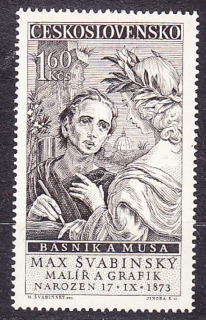 ČSSR 1958, Pofis 1013, ** čistá séria. MALIAR MAX ŠVABINSKÝ.