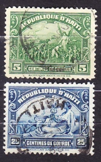 HAITI 1920, Michel 241, 244, razené. POĽNOHOSPODÁRSTVO, ŽENA, OBCHOD.