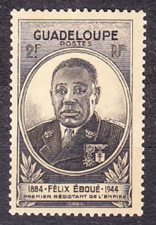 GUADELOUPE 1945, Michel 184, ** čistá. KOLÓNIE. GUVERNÉR F. EBOUÉ.