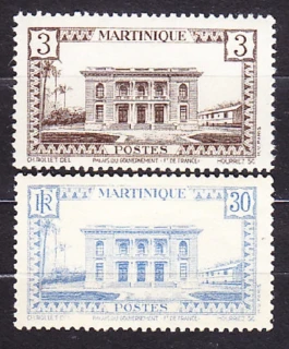MARTINIQUE 1939, Michel 176-177, ** čisté. KOLÓNIE. KRAJINY.