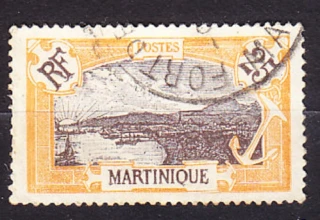 MARTINIQUE 1922, Michel 89, razená. KOLÓNIE. KRAJINY - PRÍSTAV.