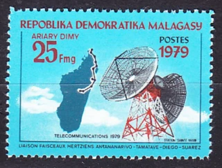 MADAGASCAR 1979, Michel 853, * čistá séria. SVETOVÝ DEŇ TELEKOMUNIKÁCIÍ.
