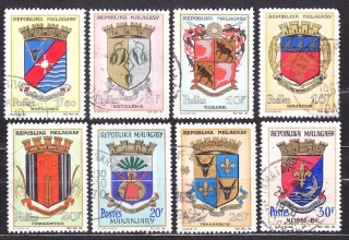 MADAGASCAR 1963, Michel 509-516, razené. ERBY.