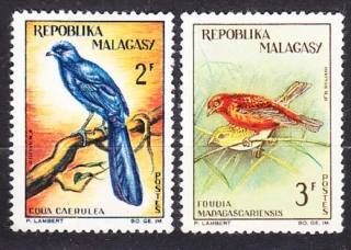 MADAGASCAR 1963, Michel 496-497, * čisté. VTÁCTVO.