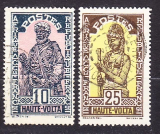 HORNÁ VOLTA 1928, Michel 47, 50, razené. KOLÓNIE. DOMORODCI.