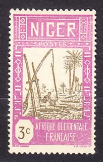 FRANCÚZSKY NIGER 1933, Michel 58, ** čistá. KOLÓNIE. KRAJINY.