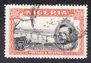 NIGÉRIA 1938, Michel 61, razená. KOLÓNIE. KRÁĽ GEORGE VI. - KRAJINY.