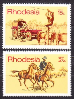 RHODESIA 1970, Michel 102, 104, ** čisté. KOLÓNIE. POŠTOVÉ SLUŽBY.