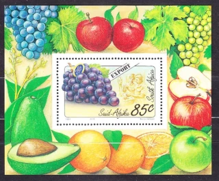 JUŽNÁ AFRIKA 1994, Michel Block 33, ** čistý hárček. OVOCIE.