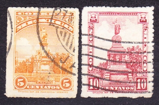 MEXIKO 1924, Michel 584-585, razené. POMNÍKY.