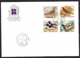 ISLAND 1987, Michel 668-671, FDC OBÁLKA. VTÁCTVO.