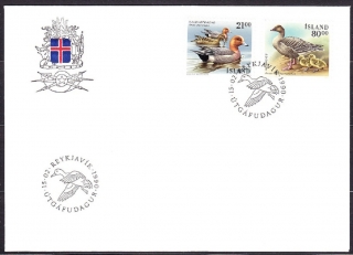 ISLAND 1990, Michel 722-723, FDC OBÁLKA. VTÁCTVO.