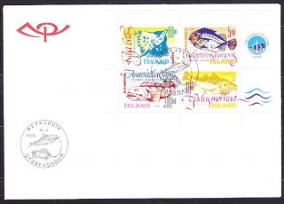 ISLAND 1998, Michel Block 21, FDC OBÁLKA. RYBY.