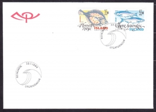 ISLAND 1999, Michel 903-904, FDC OBÁLKA. RYBY.