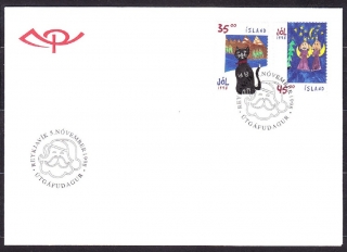ISLAND 1998, Michel 900-901, FDC OBÁLKA. VIANOCE.