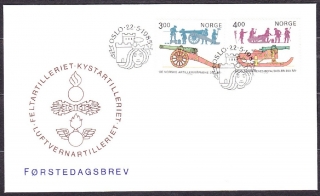 NÓRSKO 1985, Michel 921-922, FDC OBÁLKA. HISTORICKÉ DELÁ.