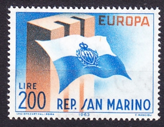 SAN MARINO 1963, Michel 751, ** čistá séria. EUROPA - CEPT.