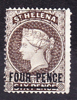 ST. HELENA 1884, Michel 18, * čistá. KOLÓNIE. KRÁĽOVNÁ VICTORIA - PRETLAČ.