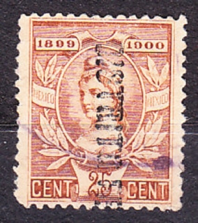 MEXIKO 1899, KOLKOVÁ ZNÁMKA, razená. OSOBNOSTI.
