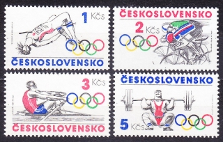 ČSSR 1984, Pofis 2663-2666, ** čistá séria. LOH V LOS ANGELES.