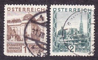 RAKÚSKO 1929, Michel 510-511, razené. KRAJINY.