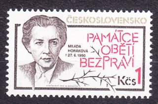 ČSSR 1990, Pofis 2946, ** čistá séria. POLITIČKA MILADA HORÁKOVÁ.