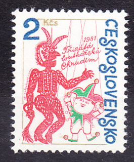 ČSSR 1981, Pofis 2497, ** čistá séria. BÁBKARSTVO V CHRUDIMI.