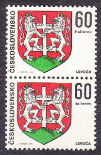 ČSSR 1971, Pofis 1887 DO49/2, ** čistá s doskovou odchýlkou. ERBY MIEST.